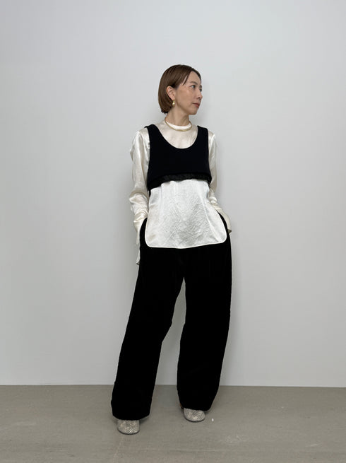 lamb wool bustier